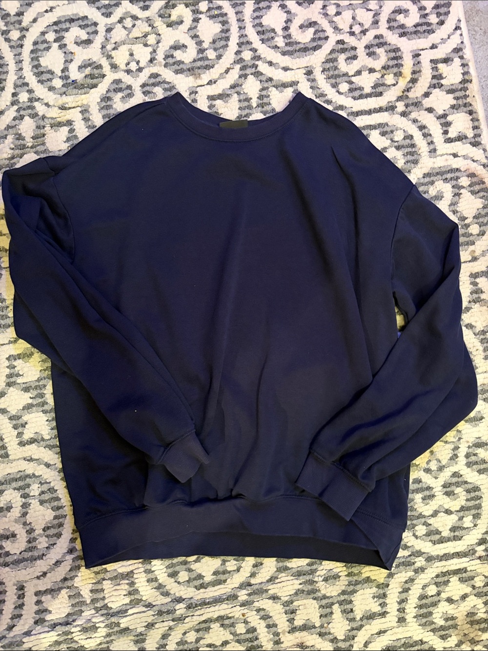H&M Men's Navy Crewneck Sweatshirt